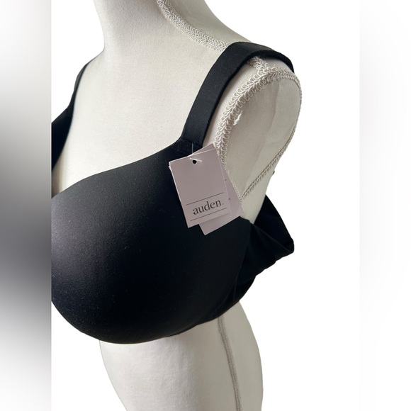 AUDEN women’s black X899L lightly lined Demi coverage underwire smooth bra NWT - Picture 4 of 5